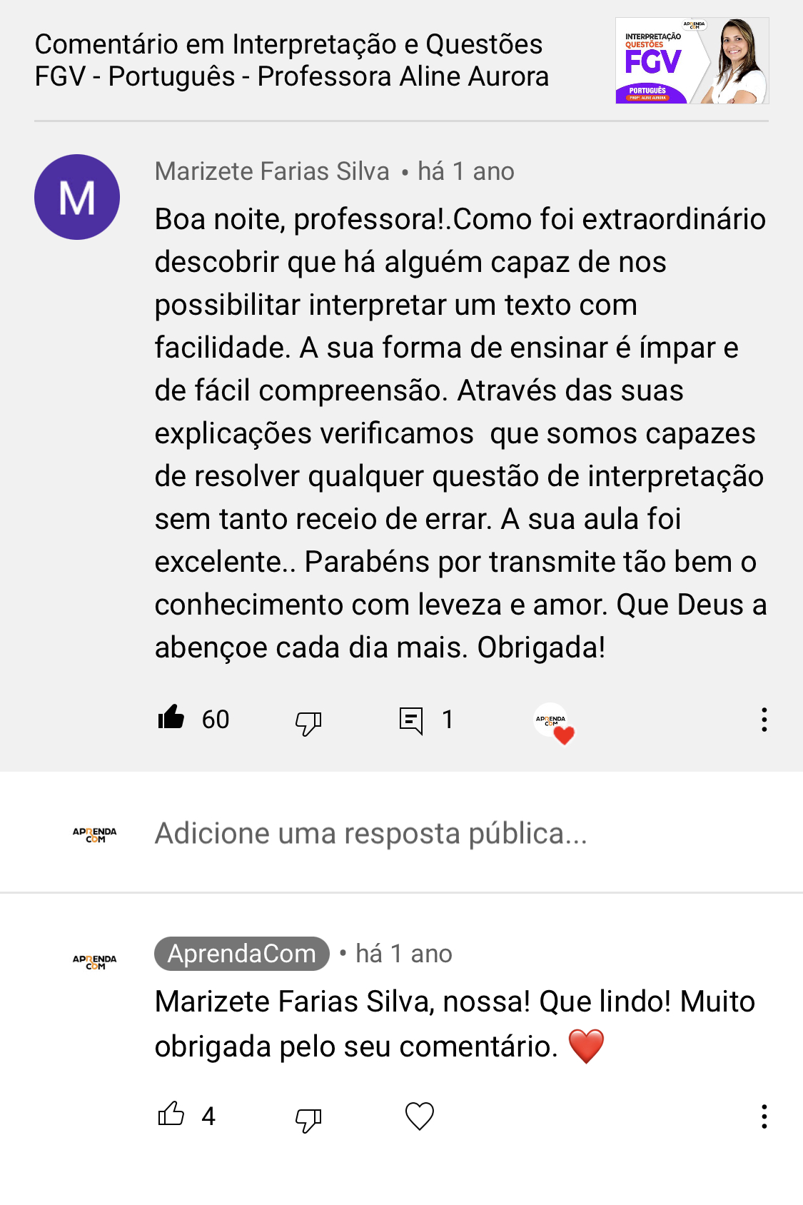Depoimento 1